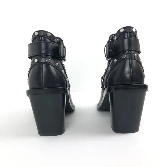 NWOB Aldo black studded ankle boot - Picture 8 of 11
